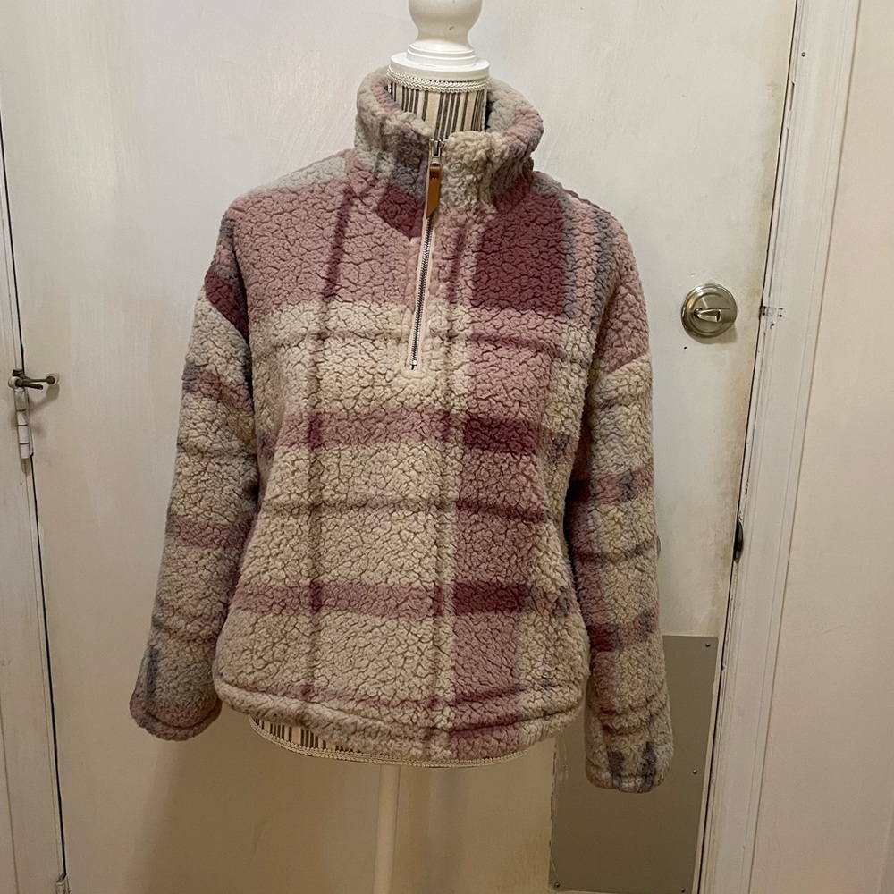 Thread & Supply Sherpa 1/4 zip pullover size small